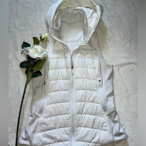 Lululemon white hooded vest